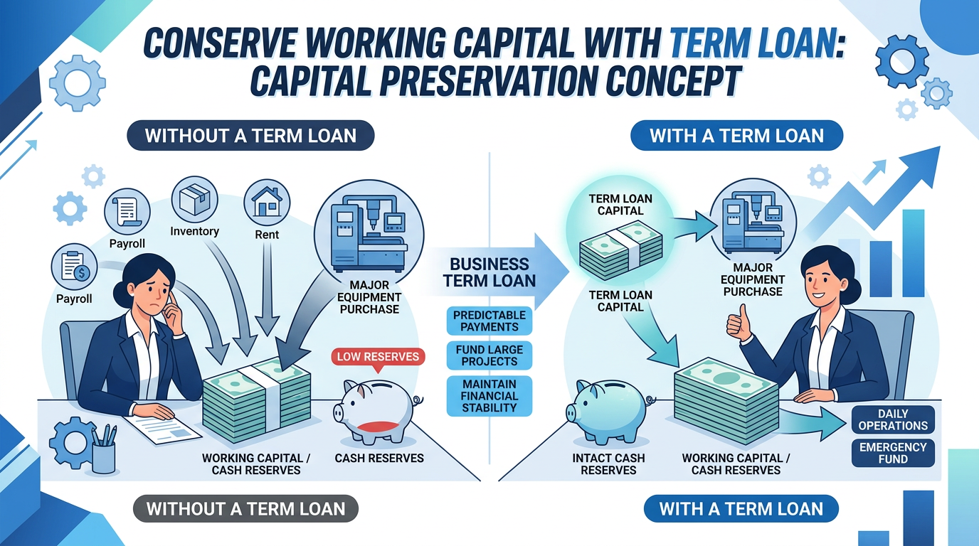 Conserve working capital with term loan
