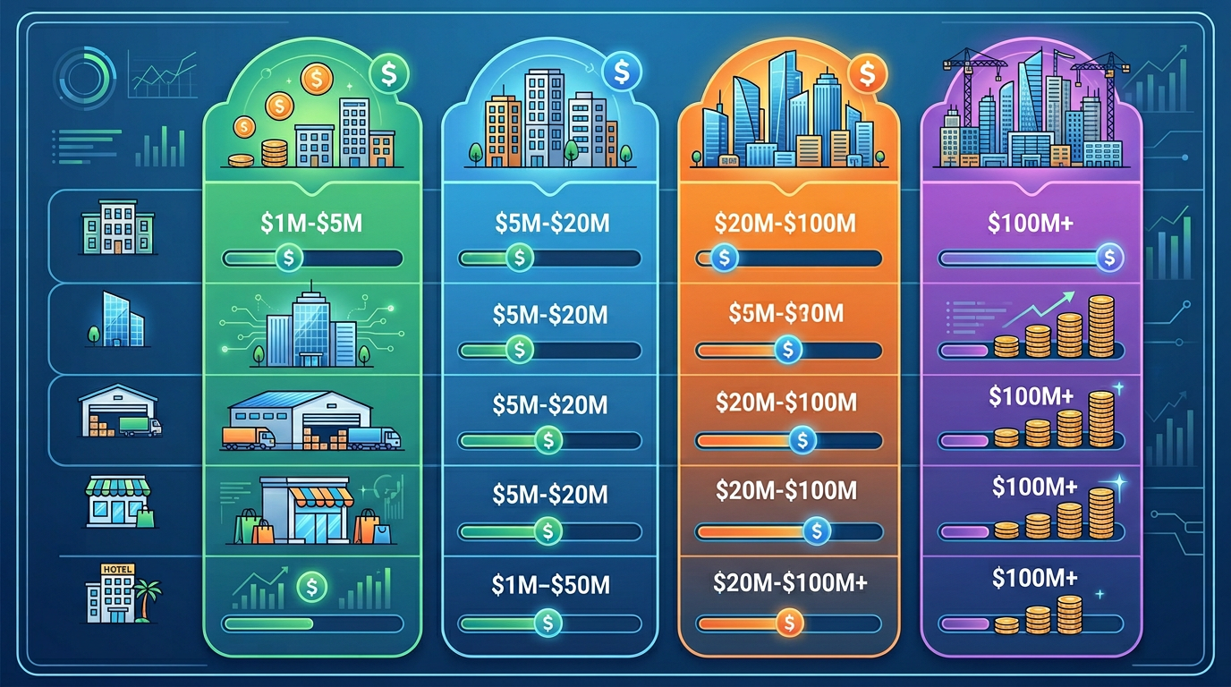 Commercial bridge loan amounts by deal type