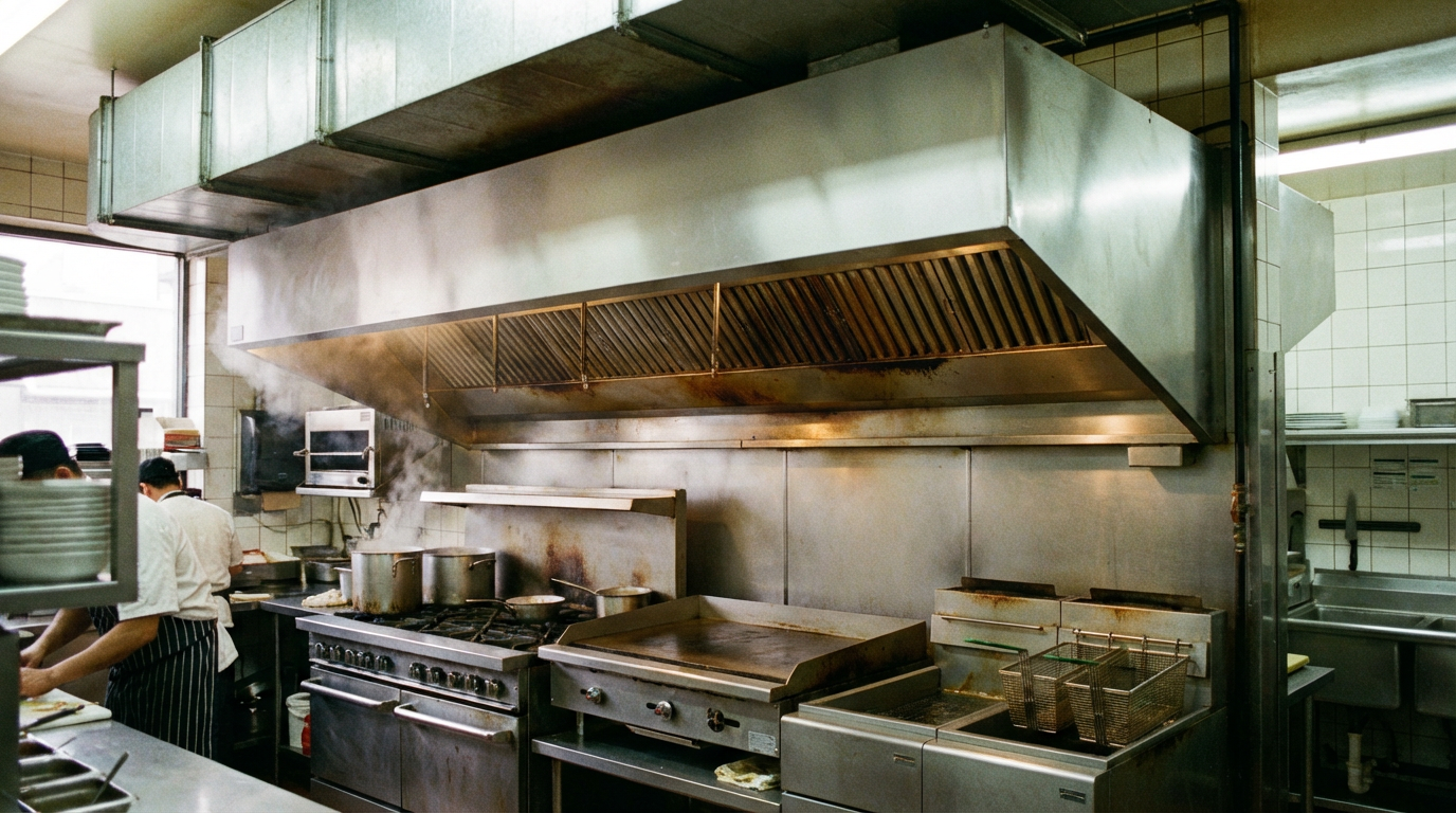 Commercial hood and ventilation system