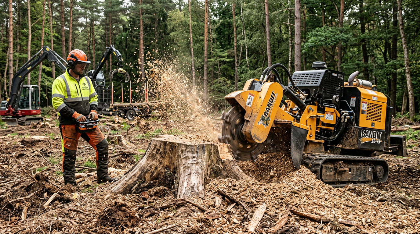 Equipment leasing for stump grinders