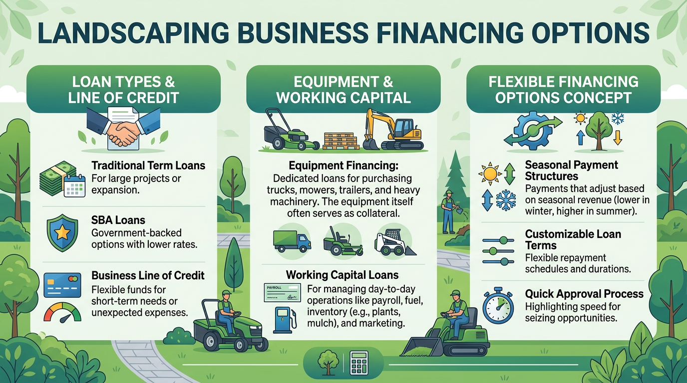 Flexible landscaping financing options