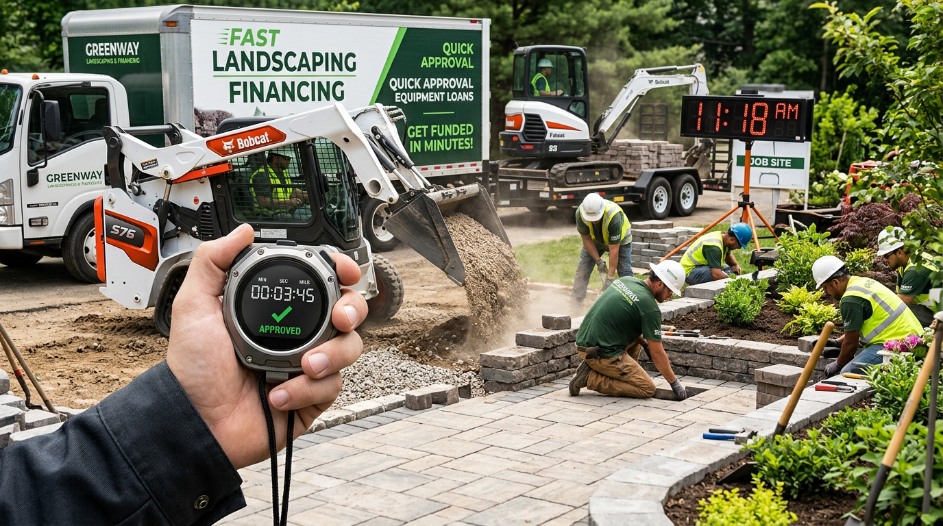 Fast landscaping equipment financing