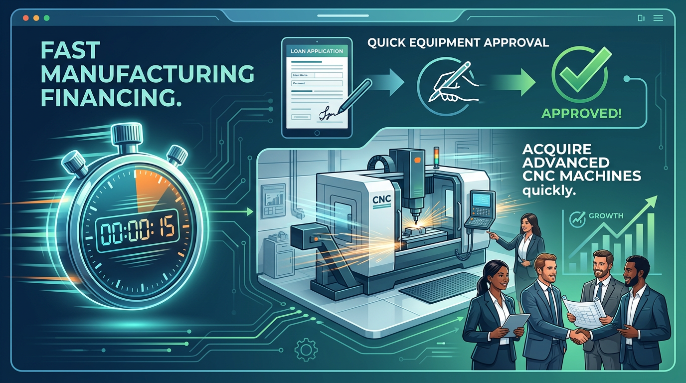 Fast manufacturing equipment financing