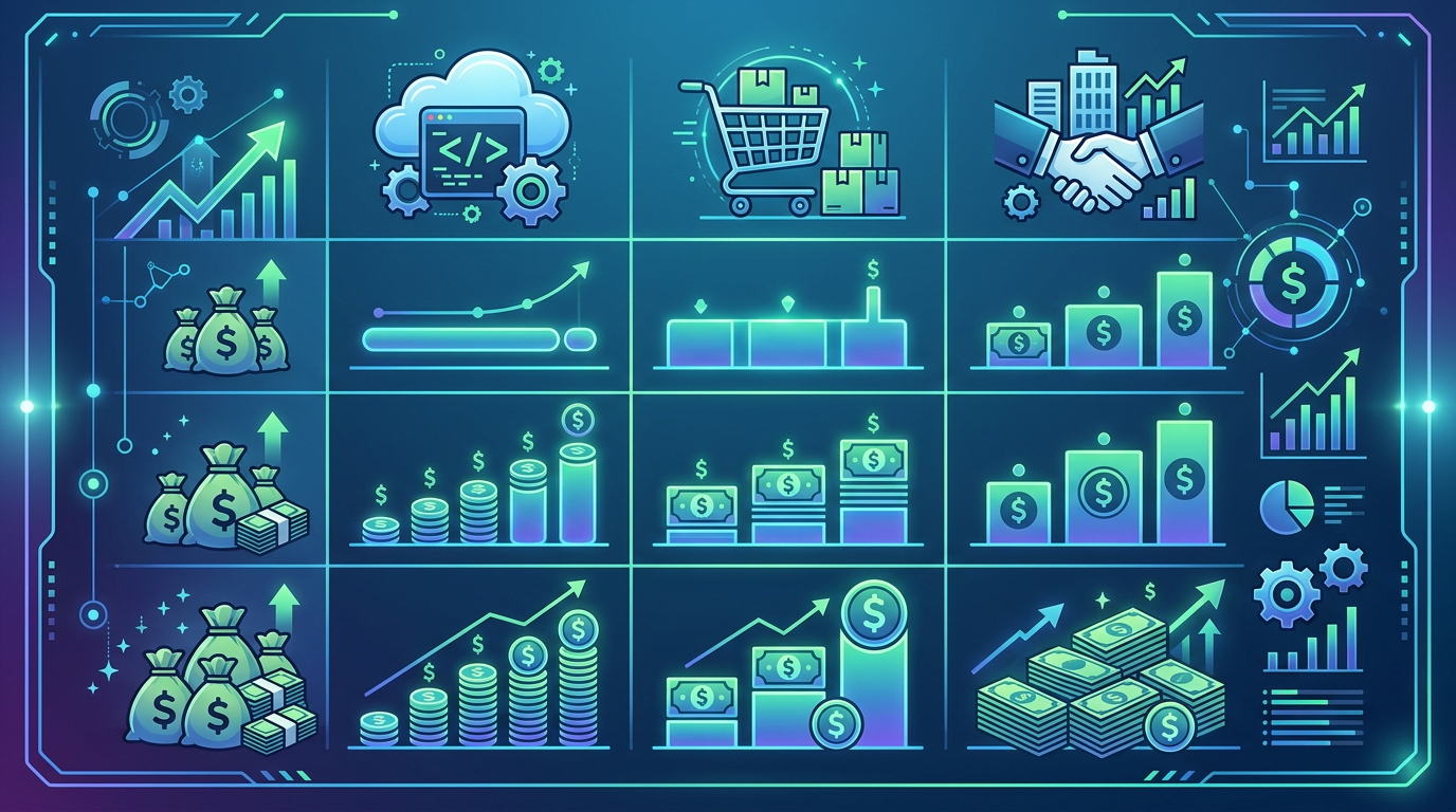 Revenue-based financing amounts by business type