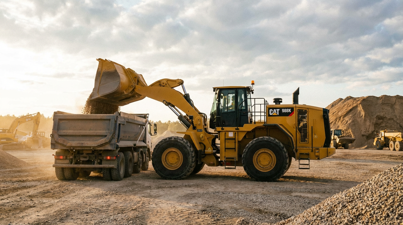Construction wheel loader and heavy equipment